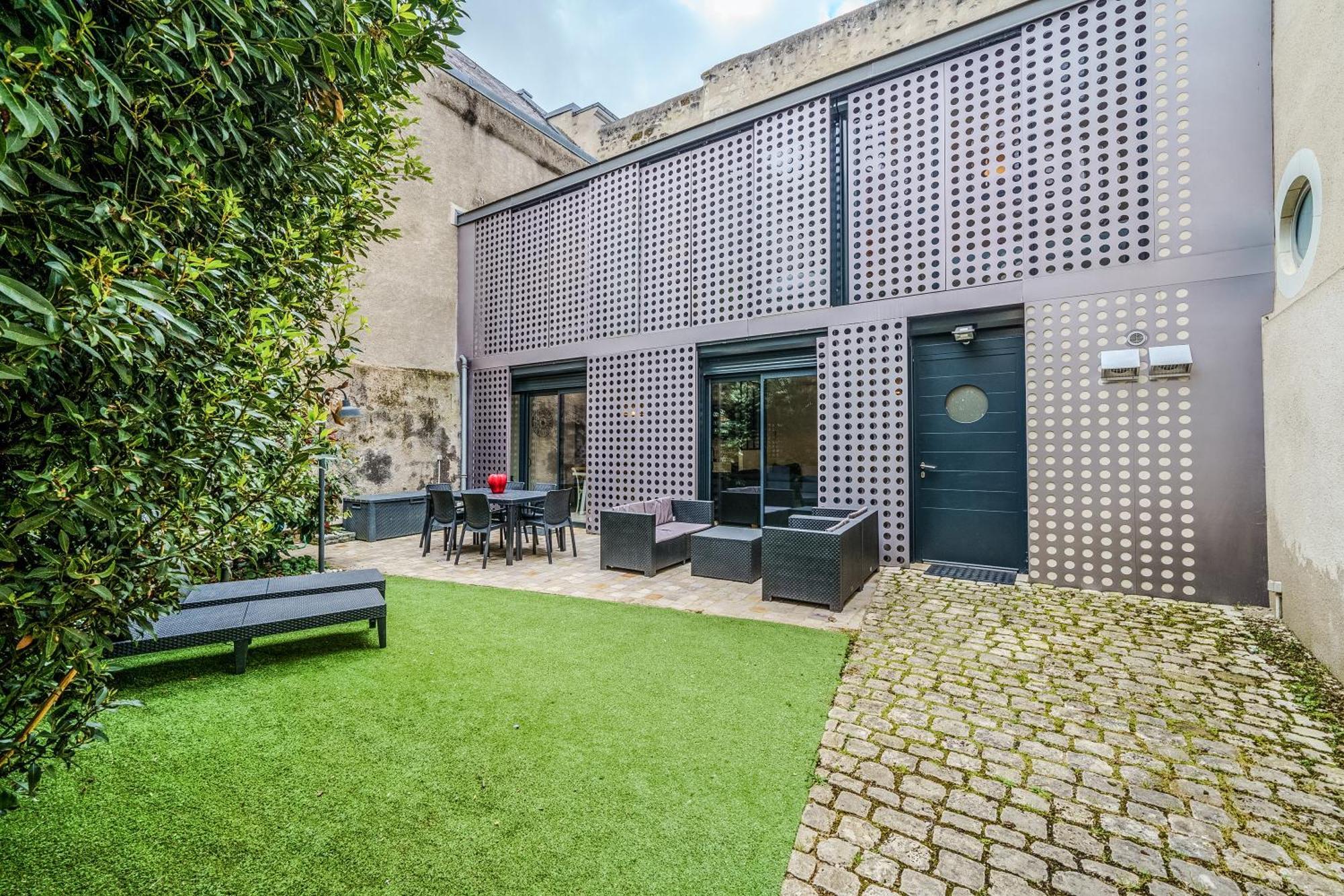 Maison D'Architecte Centre Tours Jardin, Climatisation, Parking 5 P Екстериор снимка